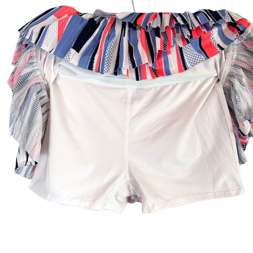 Lucky In Love Ruffle Pleated Tennis Skort L 12 Pink Golf‎ Athletic Pickleball - Picture 4 of 8